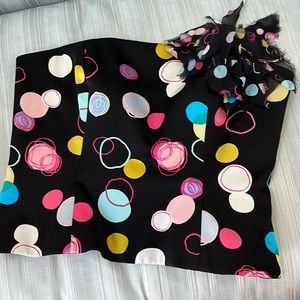 Beautiful and whimsical silk bustier corset by Kay Unger - Size 4 - EUC